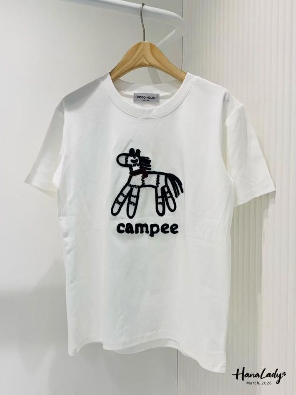 LSA25 親膚棉刺繡小馬奔跑T 