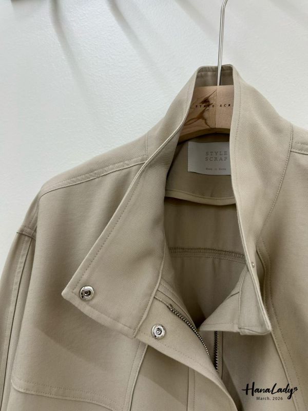 LFA05 精緻簡約翻領涼感拉鍊外 