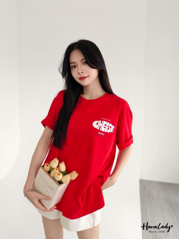 LSA38 簡簡單單CHEESE棉T 