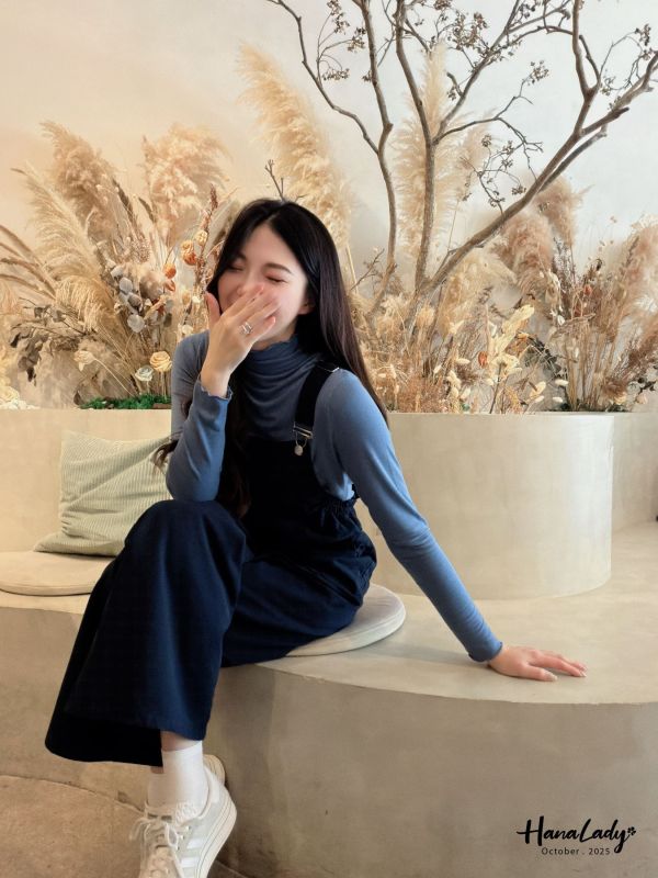 WTB32 親膚棉絨感吊帶褲 