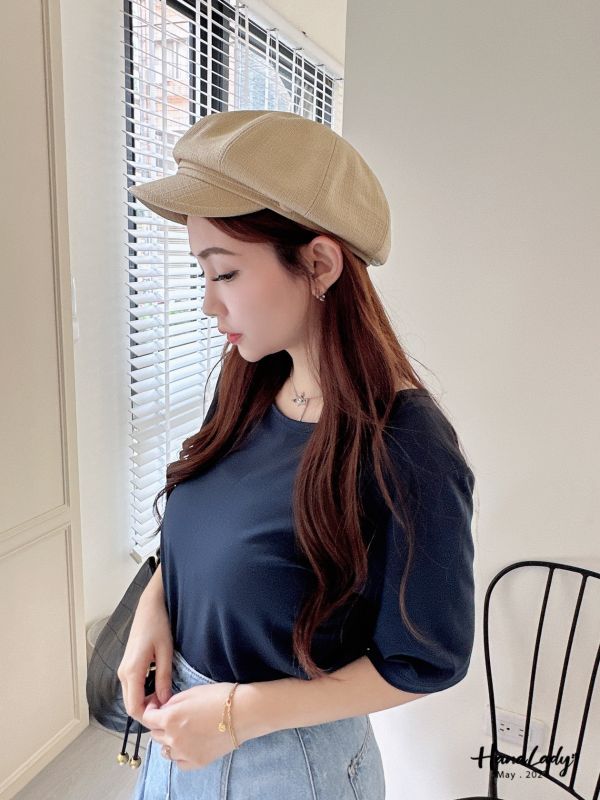 FWB33 質感帆布報童帽 