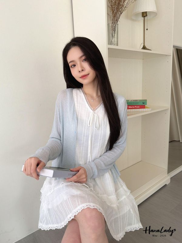 LWA26 浪漫布蕾絲層次小短洋 