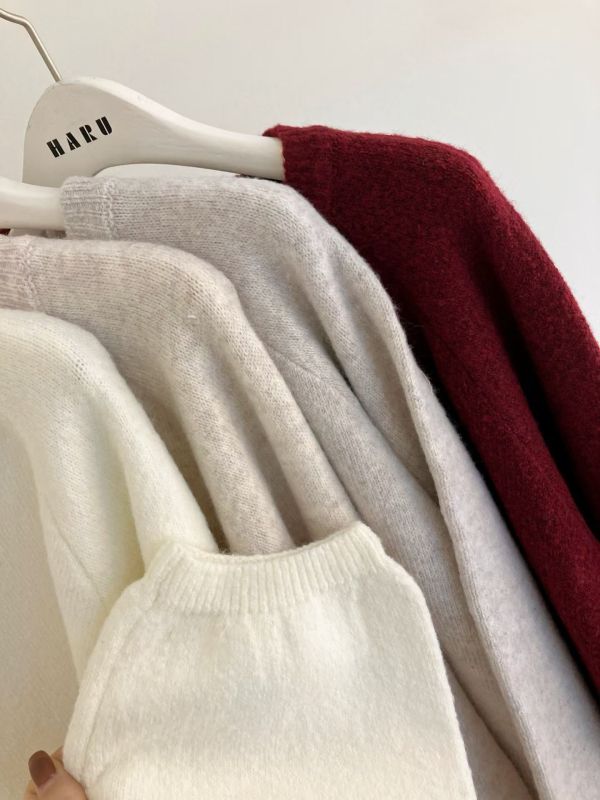 WQA72 百搭素素針織上衣 