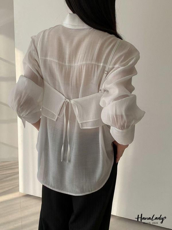 LSA32 兩件式柔美雪紡上衣 