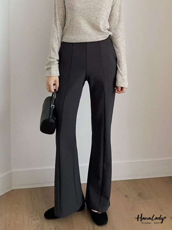 WTA63 必收款順身小喇叭西裝褲 