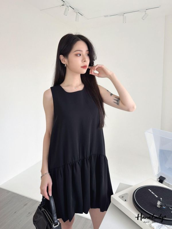 LFA35 可愛雲朵裙口袋短洋 