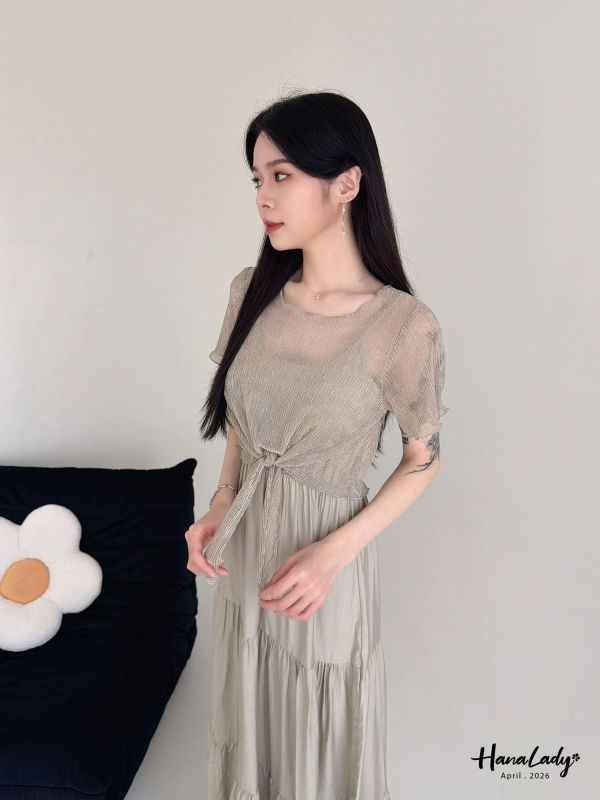 LFA79 必收兩穿浪漫綁結長洋 