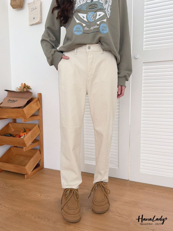 WJA77 多色可選牛仔小男友褲 