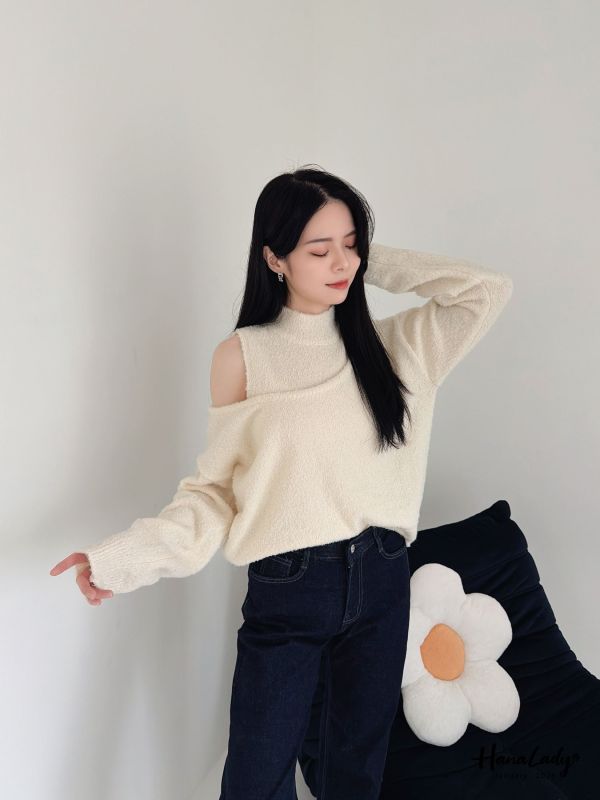 LEA31 兩件式毛絨絨立領上衣 