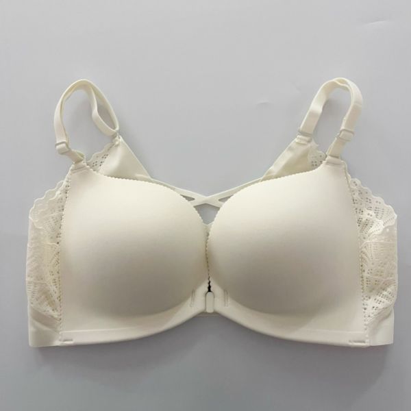 WQB56 韓國前扣式蕾絲美背厚墊內衣 