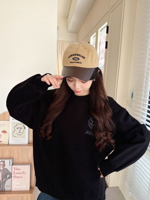 WQB37 休閒皮革鴨舌帽 