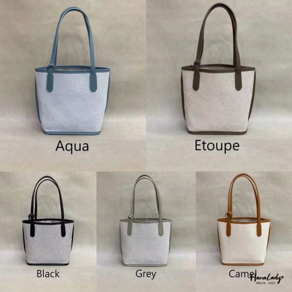 WSB22 極簡牛皮凡布包 