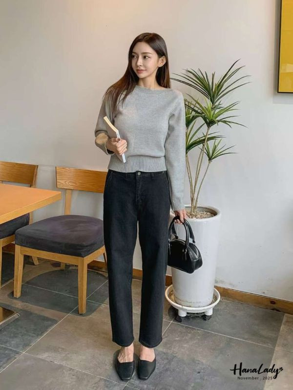 WJA77 多色可選牛仔小男友褲 