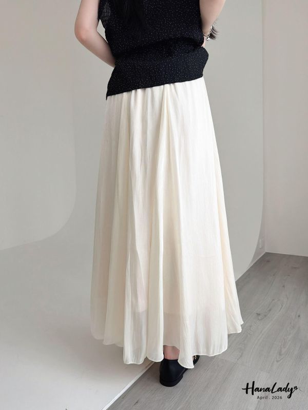 LFA83 超美流光紗緞面長裙 