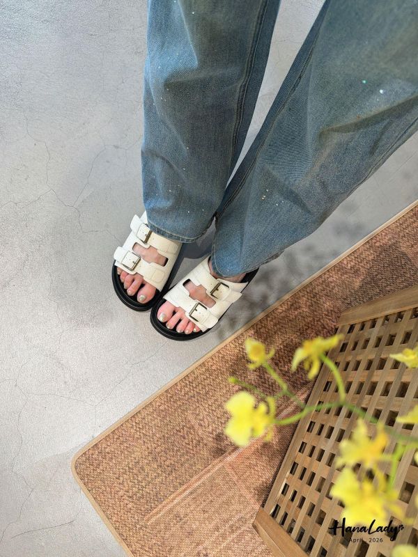 LFA97 厚底雙釦帶凉拖 