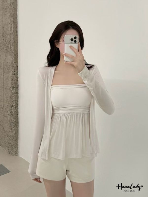 WLA73 極親膚浪漫兩件式上衣 