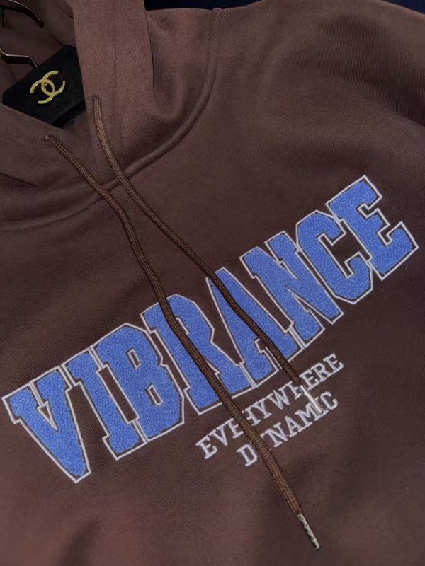 WQA18 立體毛呢字母內刷絨帽T 