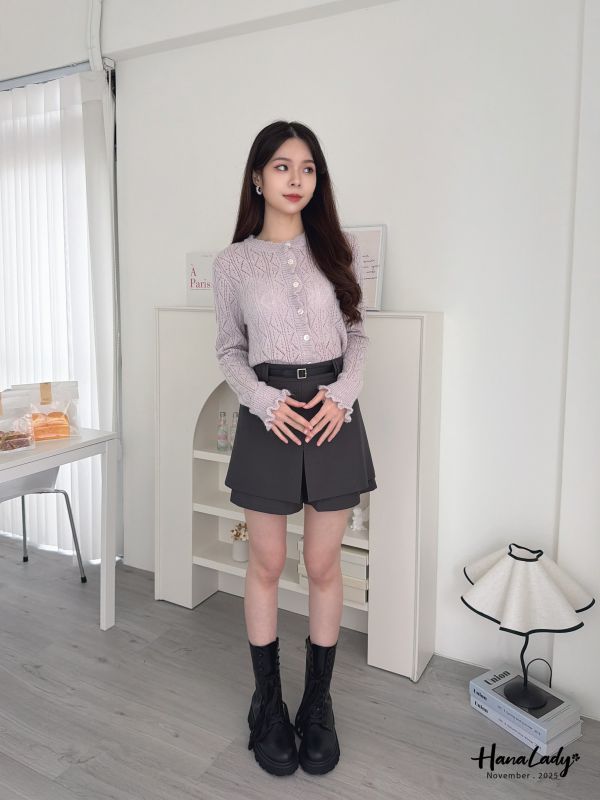 WJB27  秋冬必收粗帶造型軍靴 