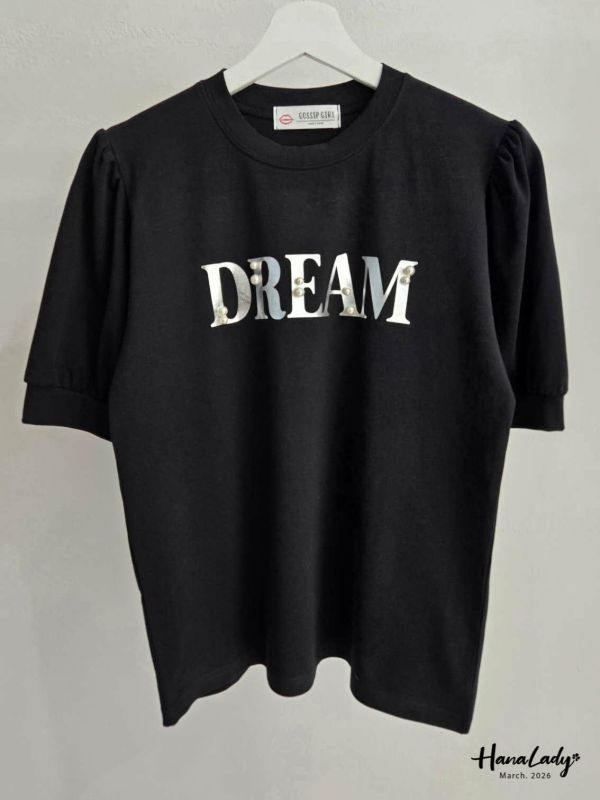 LSA29 釘珠燙銀字母T 