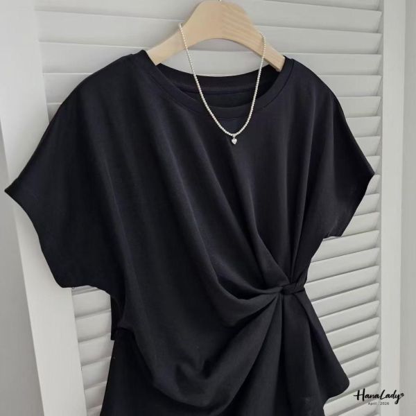 LFA50 扭結設計涼感上衣 