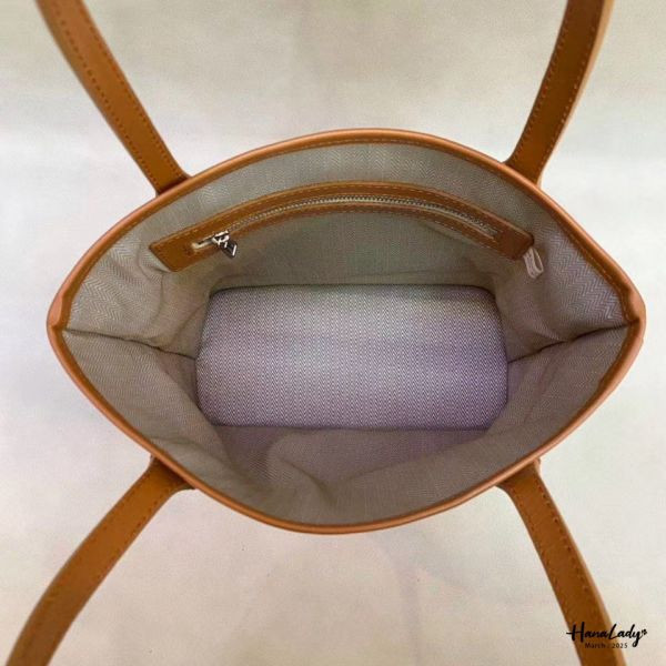 WSB22 極簡牛皮凡布包 