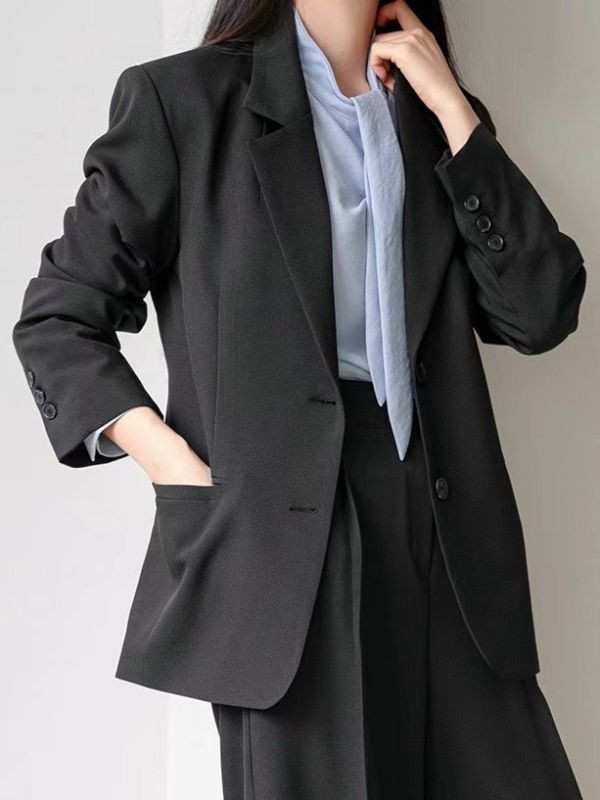 WFA97 必收金屬環美背雙釦西外 