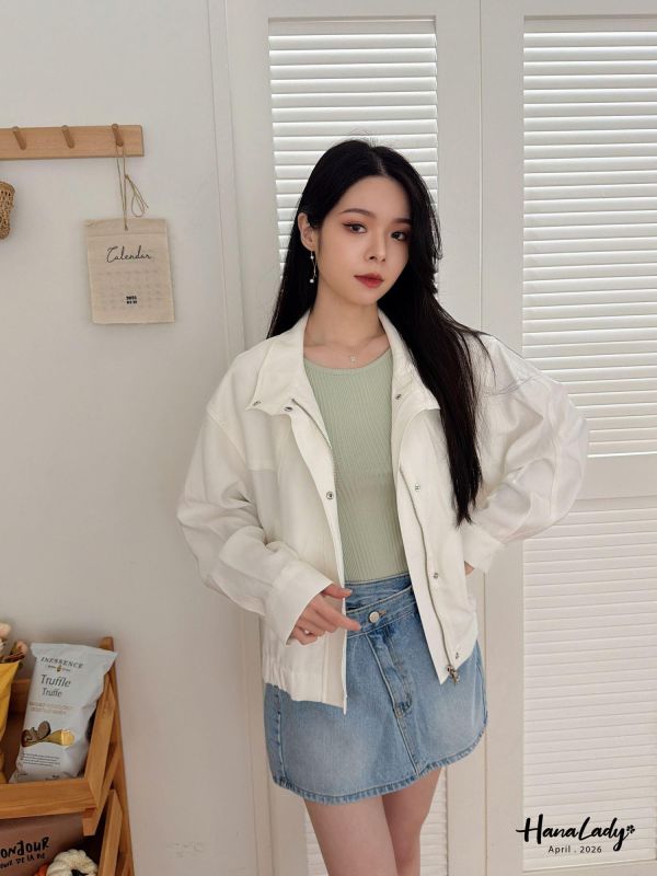 LFA05 精緻簡約翻領涼感拉鍊外 