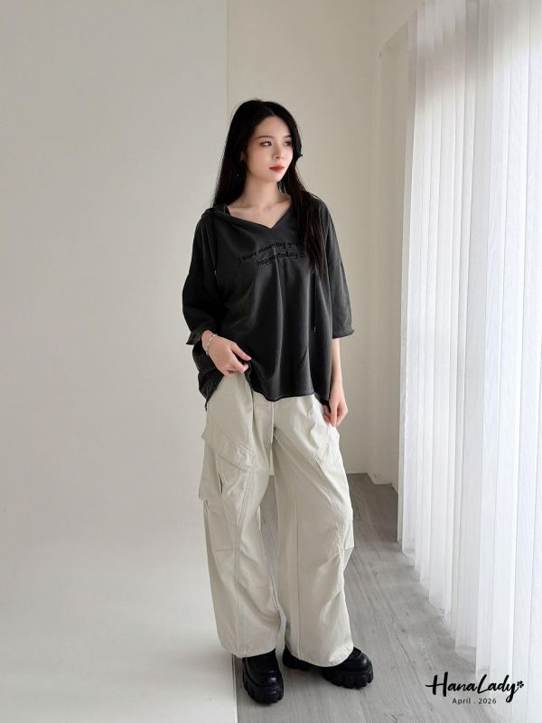 LFA49 春夏休閒工裝長褲 