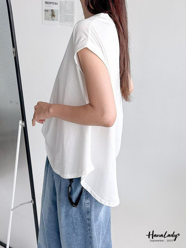 WKA62 雙線愛心小短袖T恤 