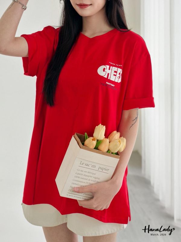 LSA38 簡簡單單CHEESE棉T 