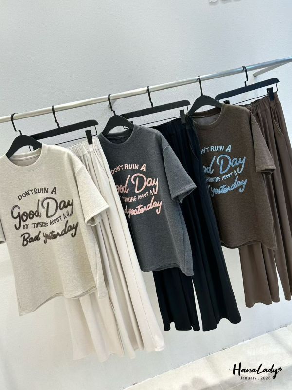 LEA52 條紋披肩刺繡串珠長版T 