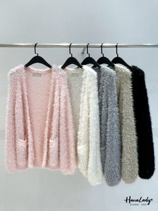 WTA42 千金必備金絲勾針織外 