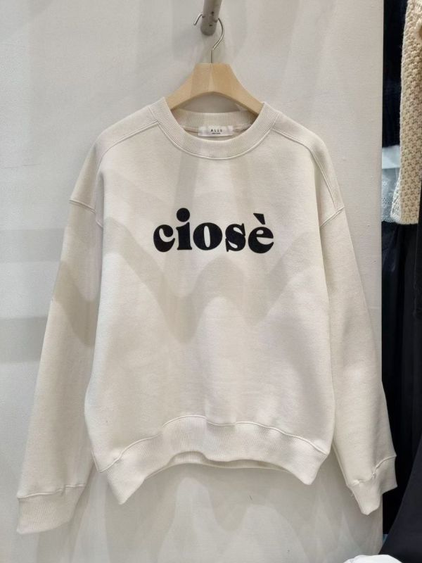 WQA75 麂皮字母內刷毛T恤 