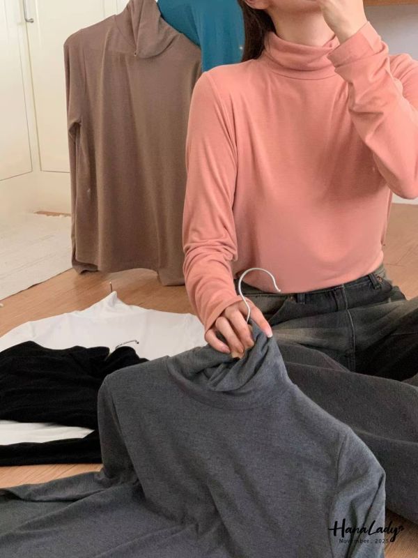 WJA43 秋冬必備親膚高領毛衣 