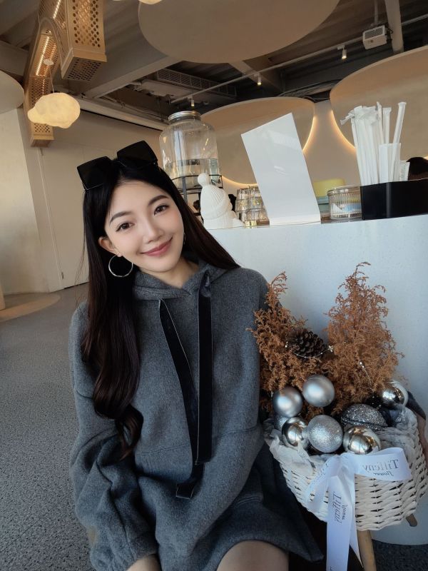 WQB21 超暖呼側開衩棉絨帽T 