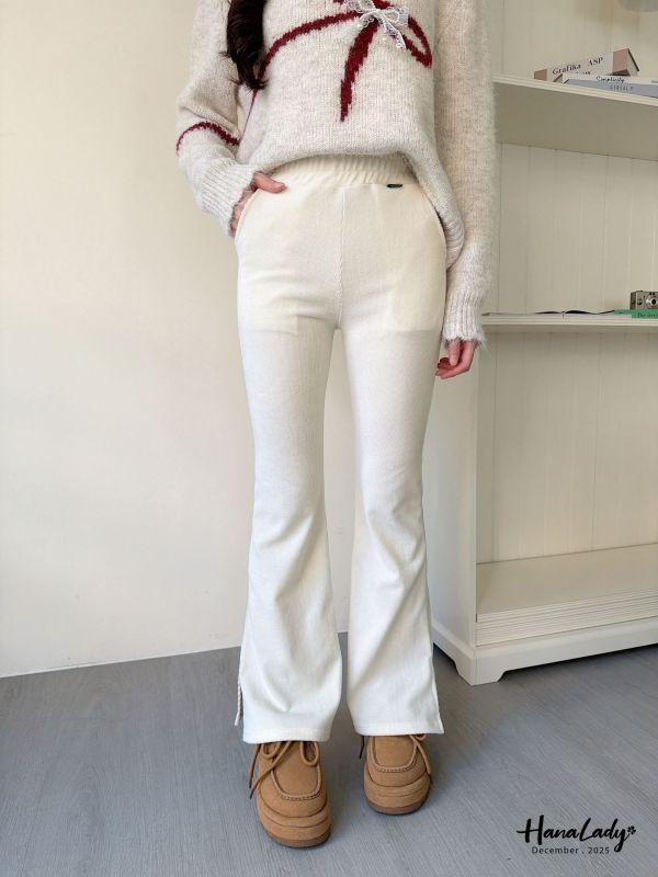 WQA69 冬天必收燈心絨喇叭褲 