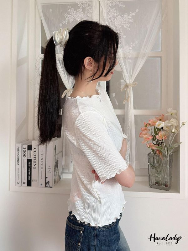 LFA85 溫柔小姐姐緞帶紗髮圈 