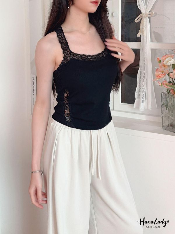 LFA99 美背方領蕾絲BraTop 