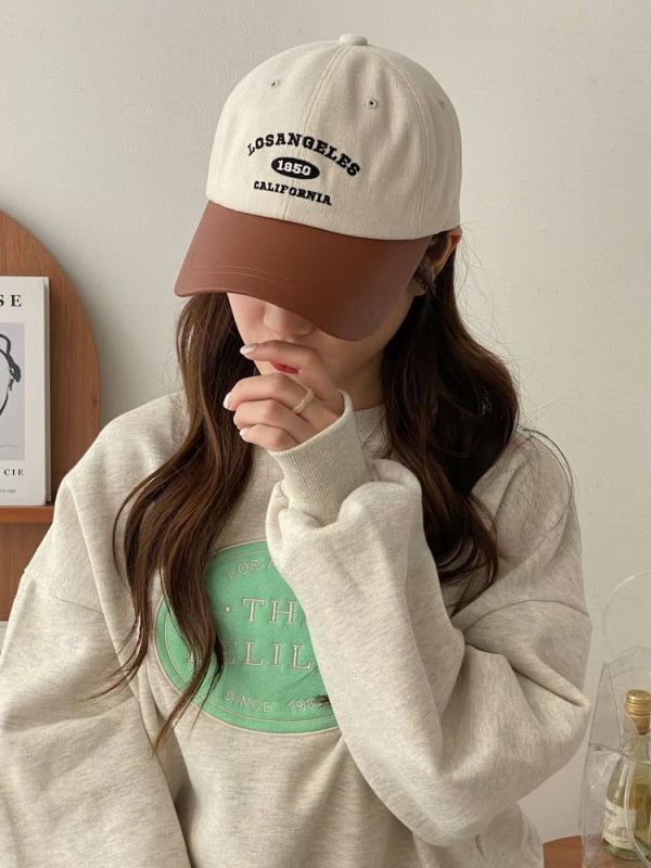 WQB37 休閒皮革鴨舌帽 