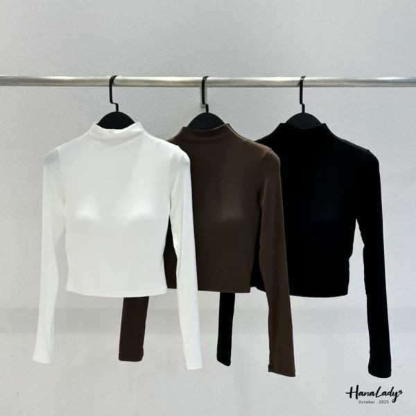 WTA41 厚墊BRA立領棉質上衣 