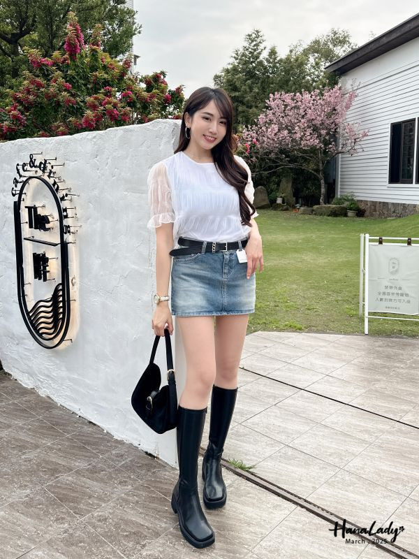 WSA77 浪漫公主澎袖紗上衣 