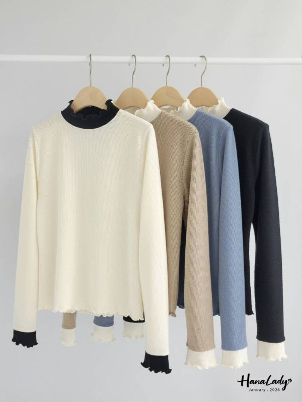 LEA71 親膚又暖呼毛料針織上衣 