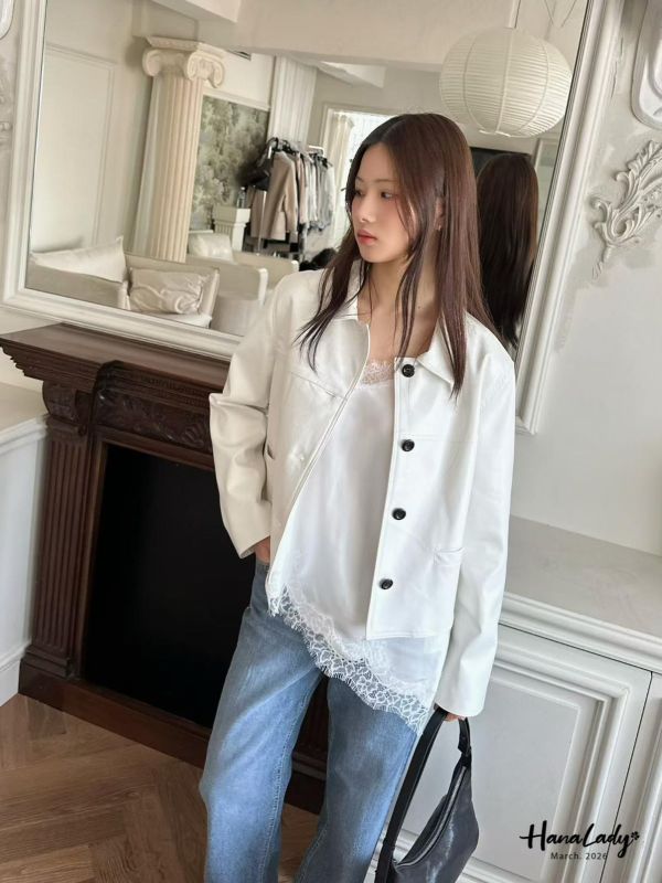 LSA62 高單蕾絲斜擺設計背心 