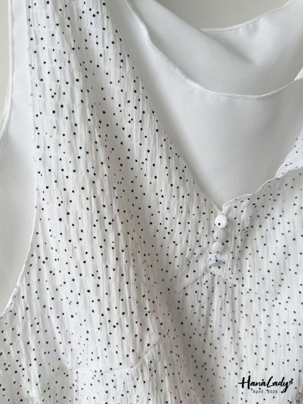 LFA24 浪漫點點綁結上衣 