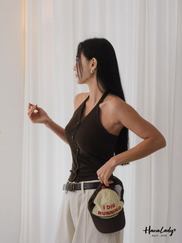 LFA98 今夏必收排釦繞脖BraTop 