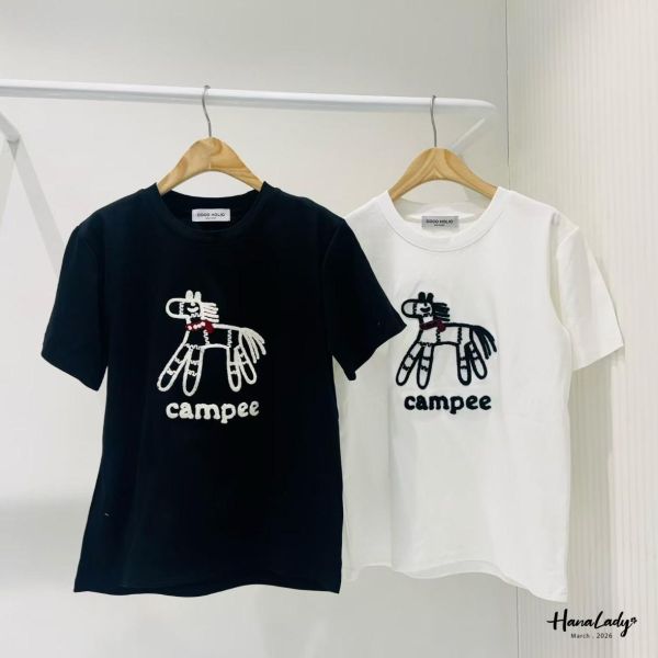 LSA25 親膚棉刺繡小馬奔跑T 