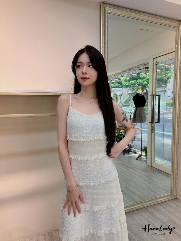 LCA23 超美韓系蕾絲層次長洋 