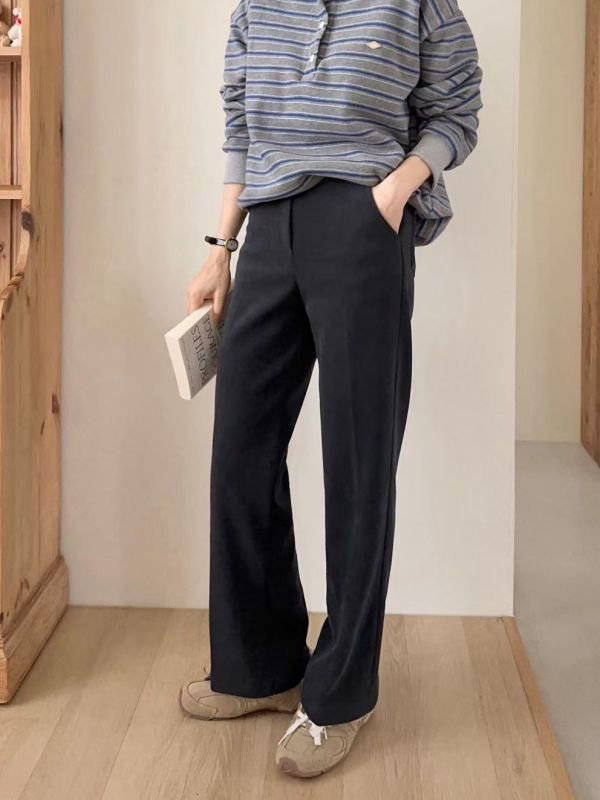 WQA56 極細燈心絨內刷毛西裝褲 