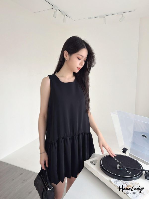 LFA35 可愛雲朵裙口袋短洋 