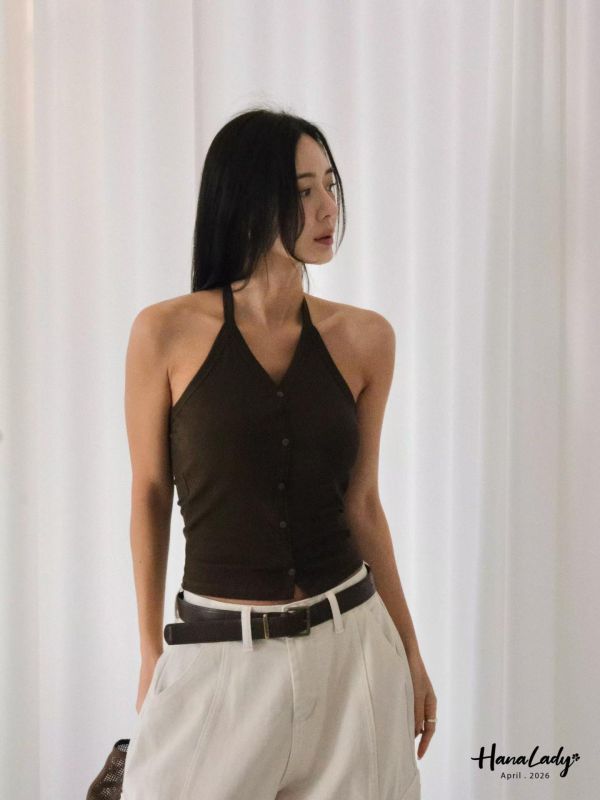 LFA98 今夏必收排釦繞脖BraTop 